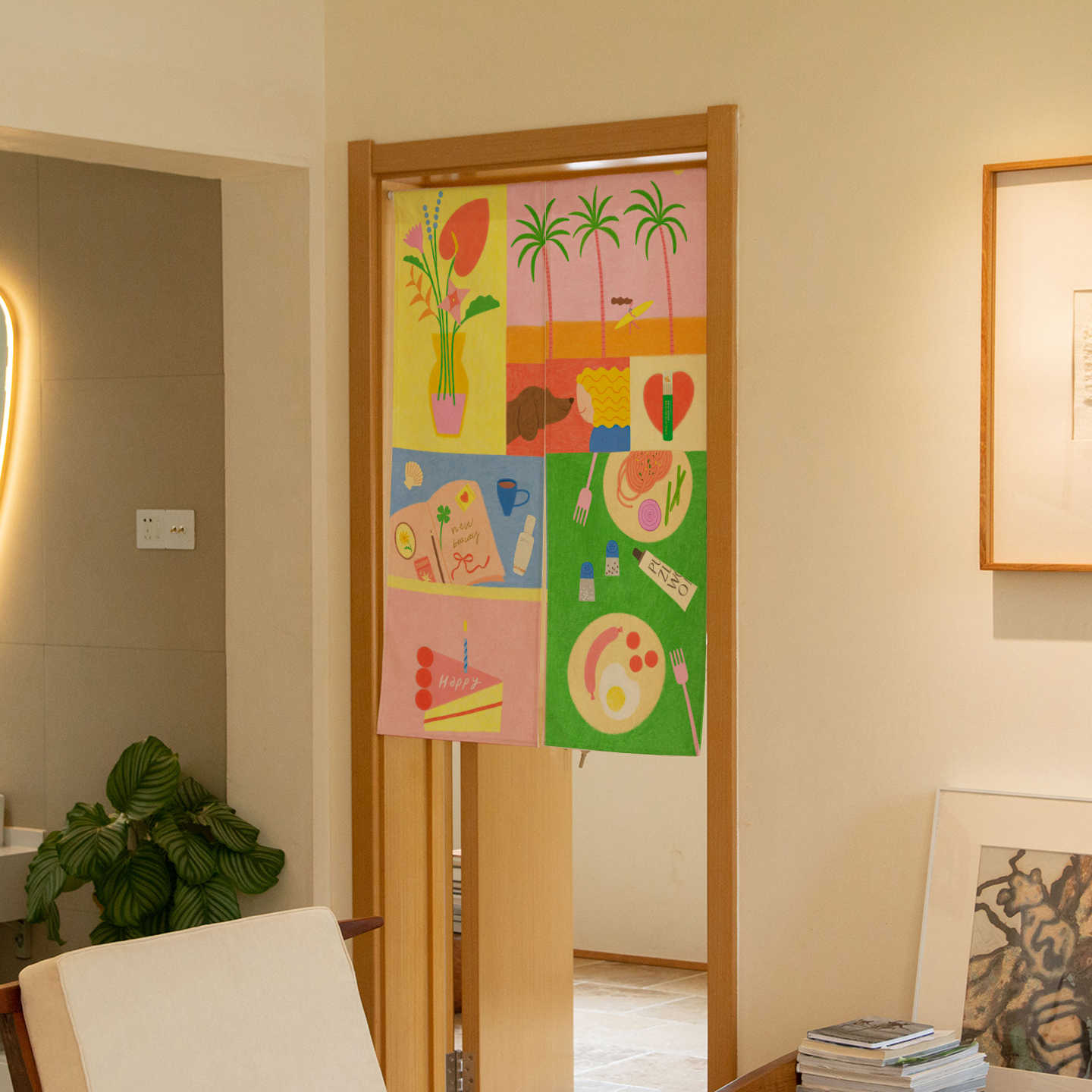 VIKAMA Hand Drawn Tropical Nor - Commercial Window Printing 评论和价格