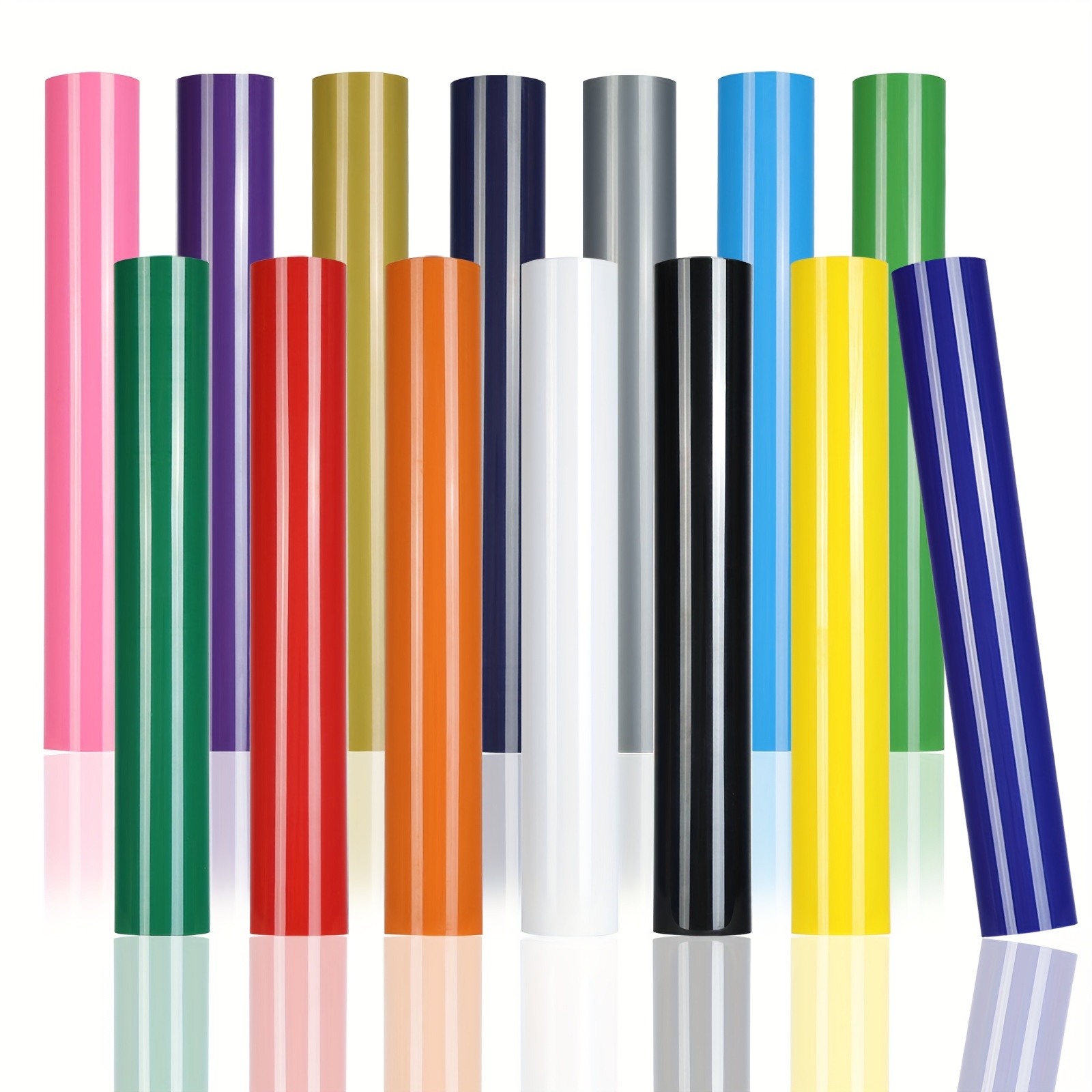 4 color 8 rolls HTV WithSticky - Heat Transfer Vinyl Roll 评论和价格