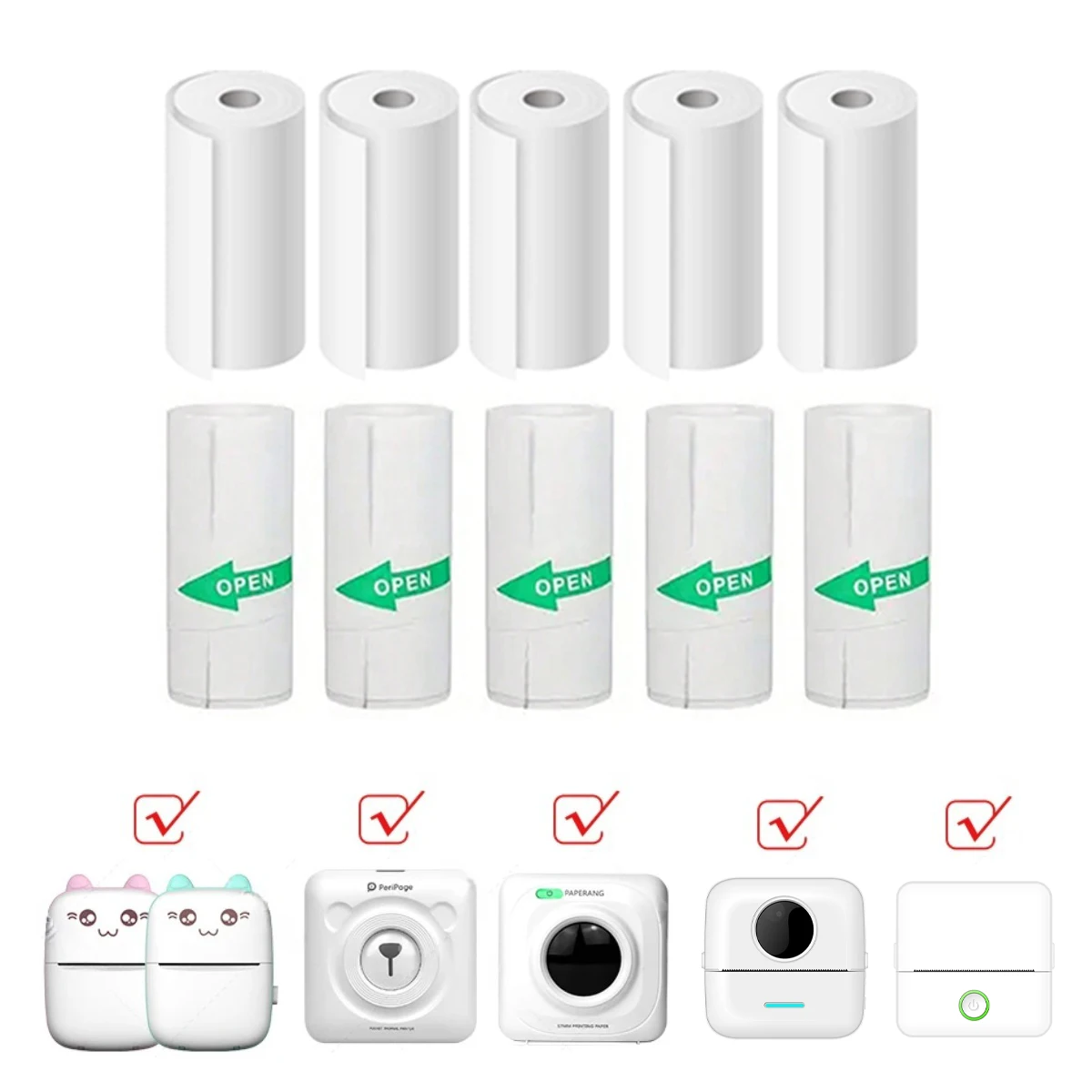 Mini Print Camera Thermal Pape - Heat Transfer Vinyl Roll 评论和价格