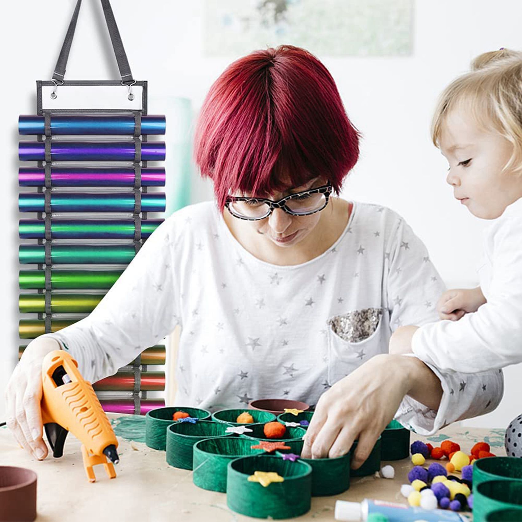 AC23-2X Vinyl Storage Rack, 12 - Heat Transfer Vinyl Roll 评论和价格