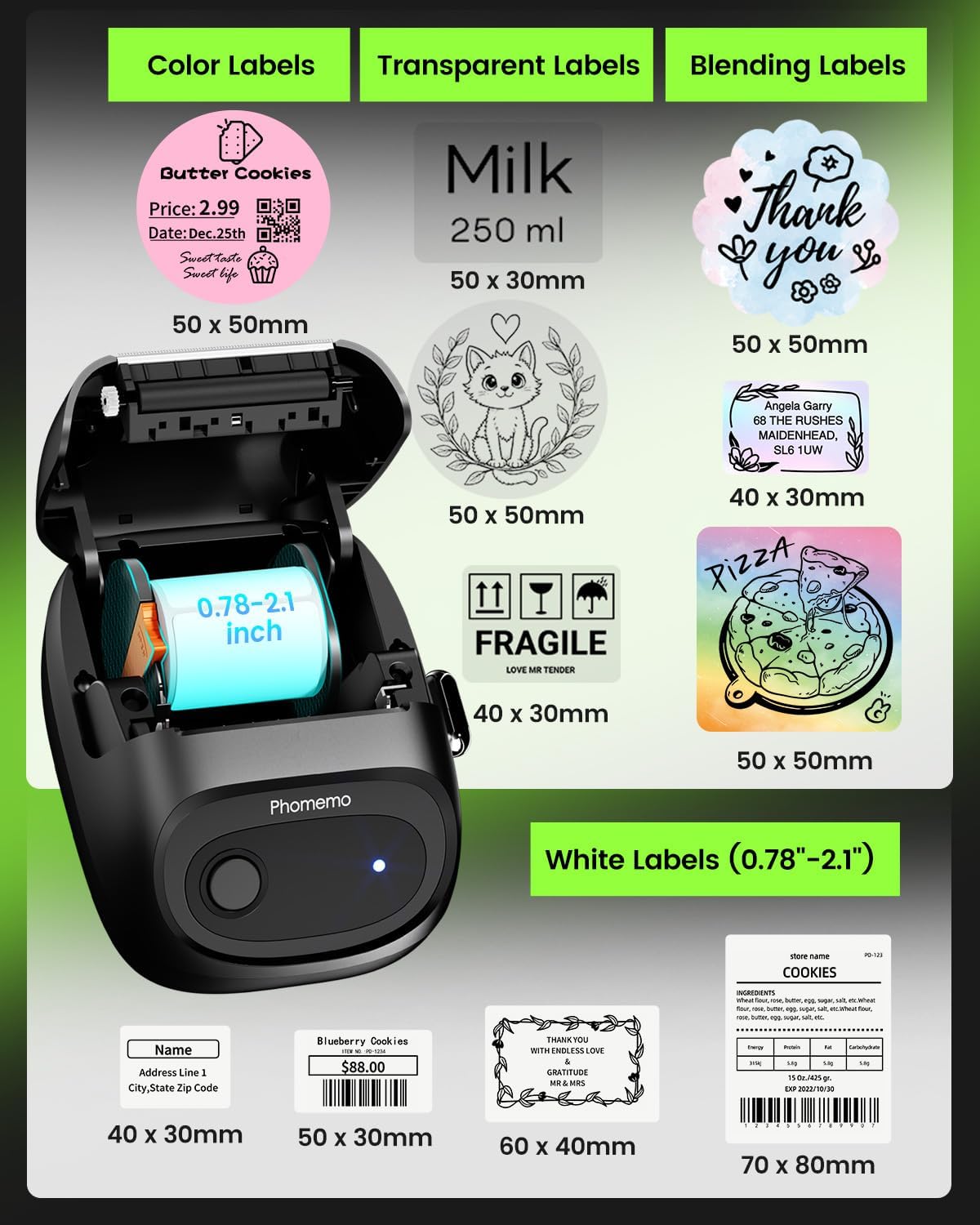 Phomemo M160 Label Maker Bluet - Commercial Shirt Printing Machine 评论和价格