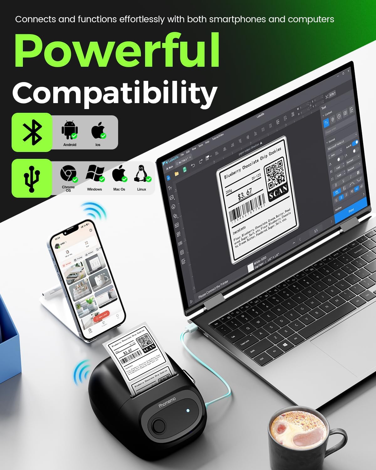 Phomemo M160 Label Maker Bluet - Commercial Shirt Printing Machine 评论和价格