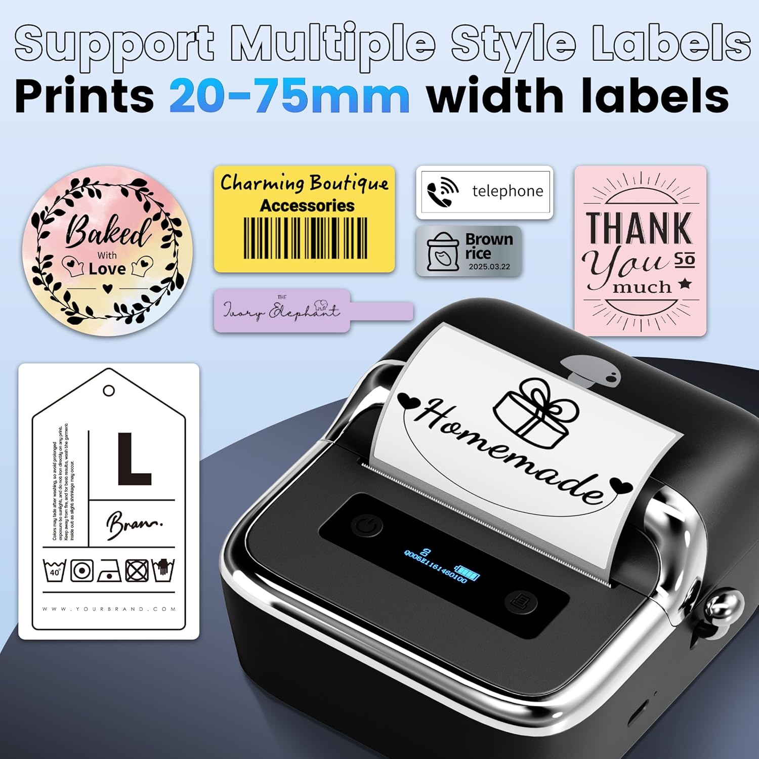 Phomemo M250 Label Maker 75mm  - Commercial Shirt Printing Machine 评论和价格