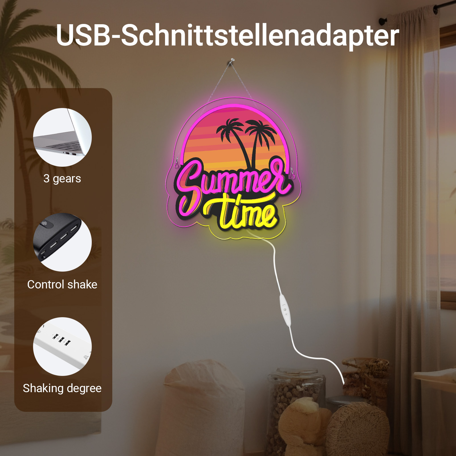 Summer Time Neon Sign UV Print - Commercial Printing Shop 评论和价格