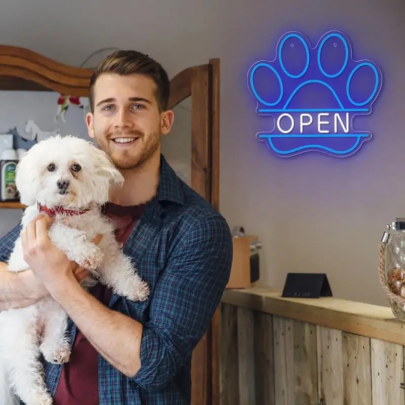 LED Neon Sign USB Dimmable Paw - Commercial Printing Shop 评论和价格